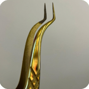 Pinza profesional isolation II dorada N#5
