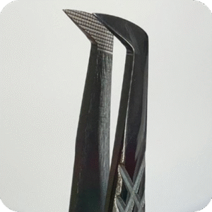 Pinza profesional panzona 90° (negro) N#6
