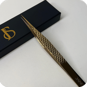 Pinza profesional recta para aislar (Dorada) N#3
