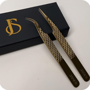 Set 2 pinzas profesionales aislar y clásico DORADO N#10
