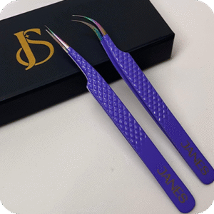 Set 2 pinzas profesionales aislar y clásico MORADA N#10