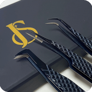 Set pinza Profesional para Extensiones de Pestañas Janes negras