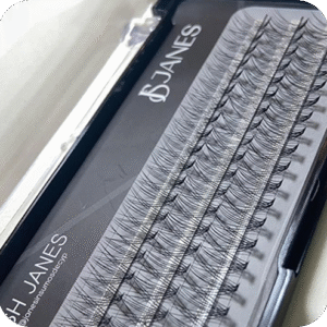 Pestañas por Punto 10D Curva D 8 mm – Fibra de Seda Lash Janes