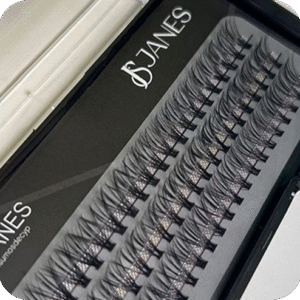Pestañas por Punto 20D Curva DD 13 mm – Fibra de Seda Lash Janes