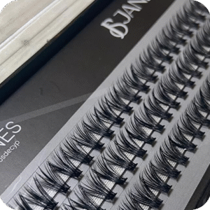 Pestañas por Punto 30D Curva DD 13 mm – Fibra de Seda Lash Janes
