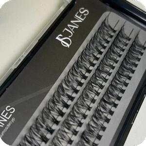 Pestañas por Punto 30D Curva DD 14 mm – Fibra de Seda Lash Janes