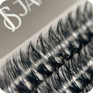 Pestañas por Punto 8mm C Lash Janes natural , Pestañas de punto Fibra de seda