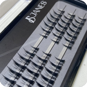 Pestañas por Punto Espiga Wispy Lash Janes, Pestañas de punto Fibra de seda