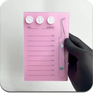 SOPORTE PARA PESTAÑAS ACRÍLICO – Base profesional de organización y aplicación