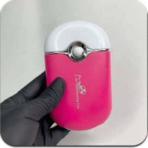 VENTILADOR “ROSA, FUCSIA Y NEGRO” – Mini fan recargable para extensiones de pestañas