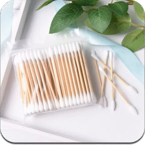 COTONETE DE MADERA – Rosa y Blanco